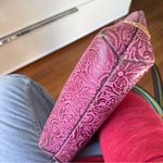 Consuela  Pink Floral Embossed Tote Photo 7