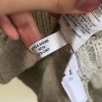 J.Crew NWT Azra gray pom pom crewneck pullover cable knit lambs wool sweater Photo 4