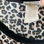 VINTAGE 90s Velvet Leopard Cropped Top Brown Size L Photo 4