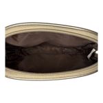 Travel Bag Geometric Tote Bag with Cosmetic Bag and Clear Pouch Like New 17x11 Tan Photo 6