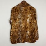 CHAPS Pajama Set Womens Large Leopard Embroidered Pocket 2 Piece PJs Shirt Pants Photo 7