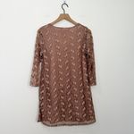 NWT April Cornell Prism Tunic XS Brown Floral Lace Embroidered Cottagecore Photo 1
