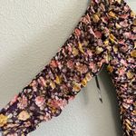 Free Press  Ruched Dress Size XXL‎ NWT Sheer Sleeves Photo 3