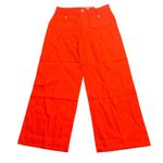 Loft NWT  The Palmer Wide Leg Pants Linen Blend Orange Women 4 Beach Summer Flowy Photo 1