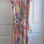 Gap MIDI Dress Flutter Sleeves Large Photo 8