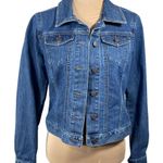 Loft Outlet Classic Denim Jean Jacket Size XS Medium Wash Stretch Blue Photo 0