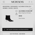 Alchimia Do Ballin Alchimia di Ballin Daphne 55 Satin Puffer Boot - Women Size 36 - Black Photo 7