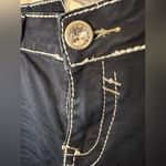 Hydraulic  Dark Wash Skinny Jeans with White Stitching Pocket Embellishment Y2k Photo 4