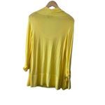 Ny Collection  Sunshine Yellow Lightweight Long Sleeve Cardigan w/ Attached Top M Photo 4