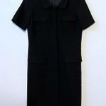 Lafayette 148  Wool Collared 4 Pocket Button up Shirt Dress Size 2 Petite Photo 6