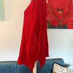 Diane Von Furstenberg Women’s  The Color Authority Vtg Red Pullover Sweater 1X 2X Photo 3