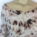 Rachel Roy Woman's Gray Floral Silk Print Swim Cover Up Blouse Top NEW L Photo 7