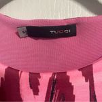 💖 Tucci Pink Brush Stroke Printed Sleeveless Blouse Photo 3