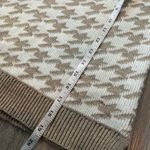 Jessica Simpson Houndstooth Sweater Vest Tan Mocha Cream Size Medium Photo 4