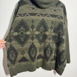 Ralph Lauren Polo Wool Cashmere Aztec Sweater Women Green Black L Tunic Western Photo 7
