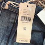 McGuire Denim  Dark Blue Ruffle Hem Flare Jeans Photo 3