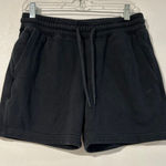 Hollister Women’s Small Black Fleece Sweat Shorts Soft Cozy Drawstring Lounge Sh Photo 0