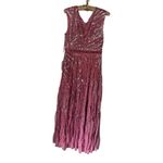 Mac Duggal  CAP SLEEVE EMBELLISHED EVENING GOWN size 8 Plum NEW $598 Photo 9