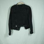 Gap 1969 Black Raw Edge Neck Black Jean Jacket in XS Photo 3