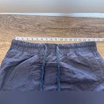 James Perse  Estilo Mini Skirt Women's 3 Blue 100% Linen Drawstring Elastic Waist Photo 4