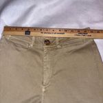 Maeve COLETTA HIGH-RISE CROP WIDE-LEG JEANS Anthropologie Raw Hem Pants Tan Photo 6