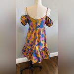 Moodie Marigold Mini Dress Size Small‎ EUC Blue Photo 5
