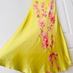 Farm Rio Floral Printed Strapless Midi Slip Dress, Size L Photo 7