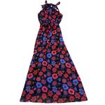 Modcloth  Illuminated Elegance Floral Print Maxi Dress Halter Neck Size Small NWT Photo 1
