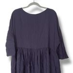 COS  Gathered Wool‎ Blend Midi Dress Navy Photo 2