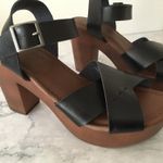 Black Heels/Sandals Size 9 Photo 3