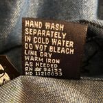 Artwork Denim Button Up Shirt Blue 2X Photo 7