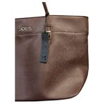 joe's jeans New Tote Bag Womens Large Brown Vegan Leather Purse Travel Classic Photo 2