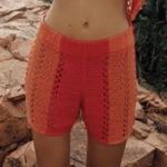 ZARA NWOT CROCHET MESH SWIM COVER SHORTS Photo 5
