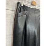 DKNY Women's Jeans Faux Leather BLACK Pants Size M BUT … READ DESCRIPTION PLE Photo 4