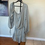 House Of CB  'Wilhelmina' Ash Green Off‎ Shoulder Dress NWOT size S Photo 2