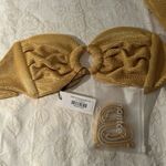 Montce Luxe Swim Gold Luxe Bandeau Bikini top size XL Photo 4
