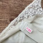 PINK - Victoria's Secret Victoria's Secret Pink White Lace Bralette Size Large Photo 3