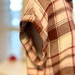 Vince Camuto  Pink Plaid Button Down Top Medium NWT Photo 1