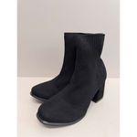 MIA ‎ Stretch Boots Size 8 Black Block Heel Ankle Booties Pull On Style NEW Photo 1