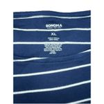 Sonoma Women's Goods Top Size XL Navy Blue White Stripe Long Sleeve NWT Photo 4