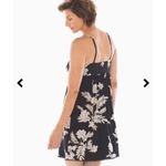 Soma  cool nights pom trim sleep chemise isle palm black nightgown Photo 1