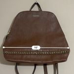 Calvin Klein  Brown Zip Around Backpack purse Photo 2
