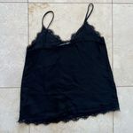 ZARA  Like New Black Polka Dot Silky Blouse Sz Small Photo 3