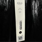 AQUA Athletic Cropped Hooded Coated Windbreaker Jacket Pockets Black M NWT Photo 3