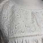 Artisan NY Sleepwear White Cotton Eyelet Lace Nightgown Dress XL Prairiecore Vtg Photo 1