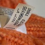 American Eagle  AE Orange Oversized Knit V-Neck Sweater large fall cozy Photo 6