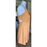 Free People Orange Halter Mini Dress Open Back Tassel Tie Small Viscose Cotton Photo 4