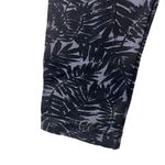 Soma Black Grey Leaf Print Seamless Cropped Shapewear Leggings High Waisted Sz M Photo 4