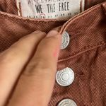 We The Free FREE PEOPLE   Denim Buttoned Mini Skirt Sz 26 Photo 4
