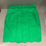 J.Crew pencil skirt size 2 Kelly green scallop edge zip back Photo 1